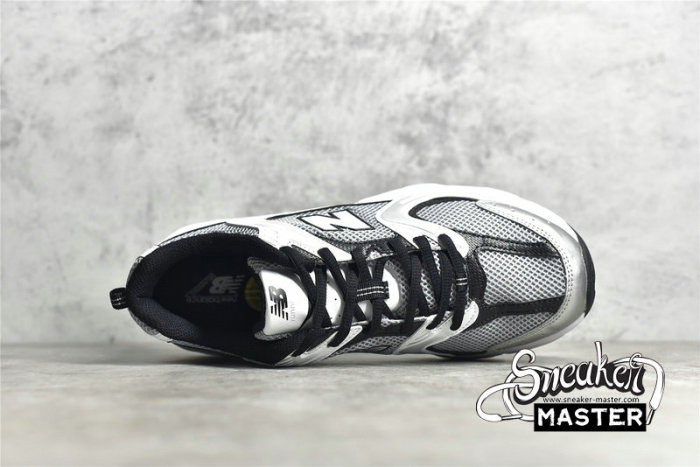 NEW BALANCE 530 RUNNING SHOES SILVER/BLACK/WHITE MR530USX