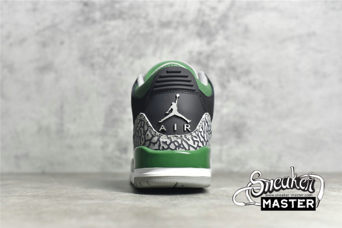 NIKE AIR JORDAN 3 BLACK/PINE GREEN/CEMENT GREY-WHITE CT8532-030