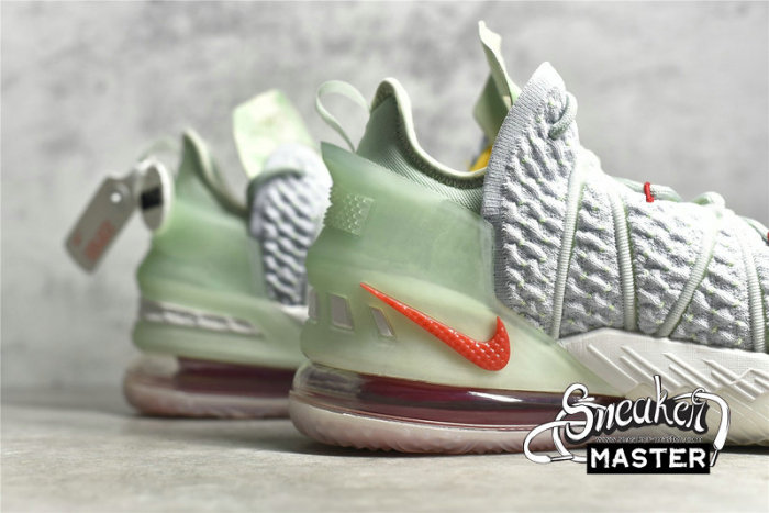 NIKE LEBRON 18 EMPIRE JADE WHITE/JADE ICE-RED DB7644-002