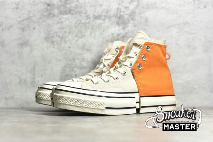 CONVERS FENG CHEN WANG X CHUCK TAYLOR ALL STAR 70 HIGH 2-IN-1 PERSIMMON ORANGE/NATURAL IVORY 169840C