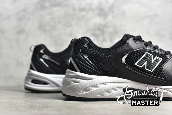 NEW BALANCE 530V2 RETRO RUNNING SHOES BLACK/BLACK/WHITE MR530SD