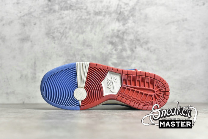 NIKE ISHOD WAIR X MAGNUS WALKER X DUNK HIGH PRO SB URBAN OUTLAW WHITE/LIGHT BLUE/RED DH7683-100