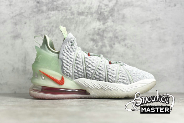 NIKE LEBRON 18 EMPIRE JADE WHITE/JADE ICE-RED DB7644-002