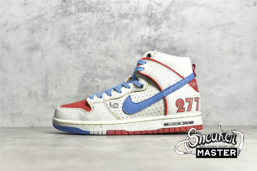 NIKE ISHOD WAIR X MAGNUS WALKER X DUNK HIGH PRO SB URBAN OUTLAW WHITE/LIGHT BLUE/RED DH7683-100