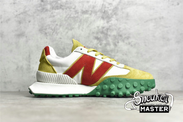 NEW BALANCE RUNNING SHOES WHITE/RED/YELLOW-GREEN XC-72-004