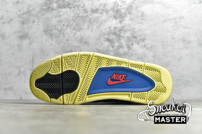 NIKE UNION LA X AIR JORDAN 4 RETRO OFF NOIR/BRIGADE BLUE/DARK SMOKE GREY/LIGHT FUSION RED DC9533-001