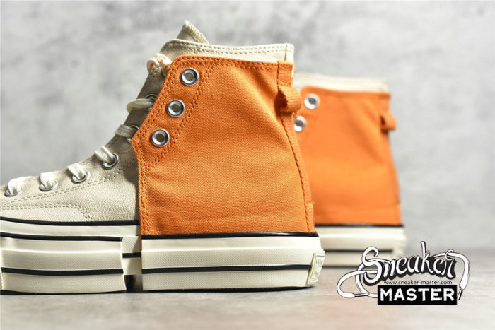 CONVERS FENG CHEN WANG X CHUCK TAYLOR ALL STAR 70 HIGH 2-IN-1 PERSIMMON ORANGE/NATURAL IVORY 169840C