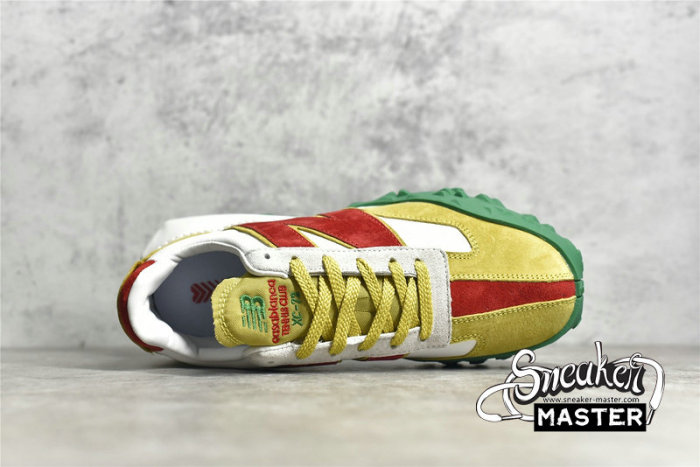 NEW BALANCE RUNNING SHOES WHITE/RED/YELLOW-GREEN XC-72-004