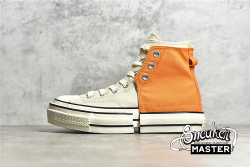 CONVERS FENG CHEN WANG X CHUCK TAYLOR ALL STAR 70 HIGH 2-IN-1 PERSIMMON ORANGE/NATURAL IVORY 169840C