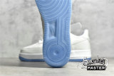 NIKE AIR FORCE 1 LOW 07 LX UV REACTIVE WHITE/BLACK/WHITE/UNIVERSITY BLUE DA8301-100