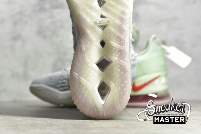 NIKE LEBRON 18 EMPIRE JADE WHITE/JADE ICE-RED DB7644-002