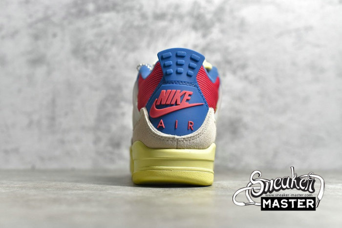 NIKE UNION LA X AIR JORDAN 4 RETRO GUAVA ICE/LIGHT BONE/BRIGADE BLUE/LIGHT FUSION RED DC9533-800