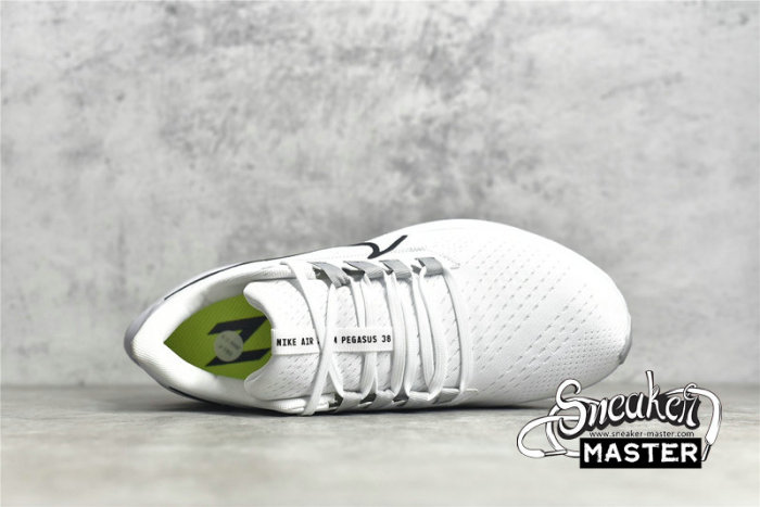 NIKE AIR ZOOM PEGASUS 38 WHITE/PURE PLATINUM/VOLT/BLACK CW7356-100