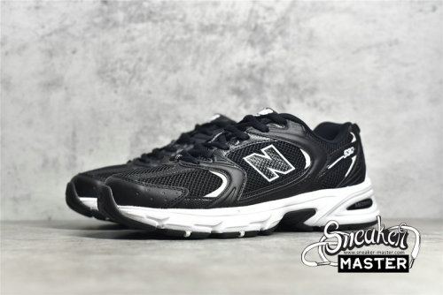 NEW BALANCE 530V2 RETRO RUNNING SHOES BLACK/BLACK/WHITE MR530SD