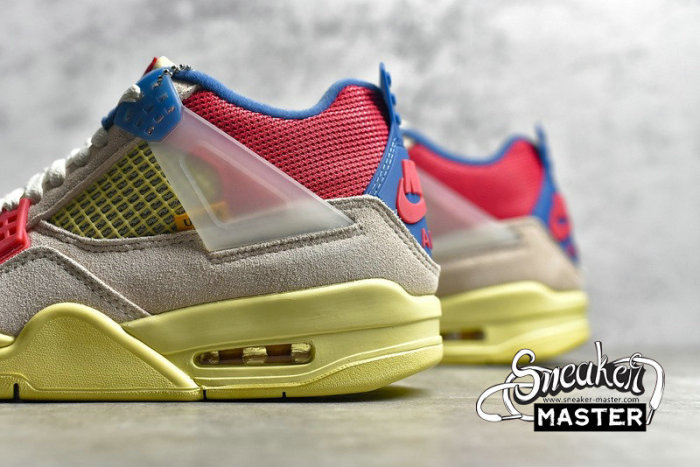 NIKE UNION LA X AIR JORDAN 4 RETRO GUAVA ICE/LIGHT BONE/BRIGADE BLUE/LIGHT FUSION RED DC9533-800