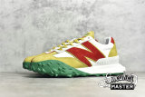 NEW BALANCE RUNNING SHOES WHITE/RED/YELLOW-GREEN XC-72-004