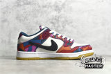 NIKE PARRA X DUNK LOW PRO SB ABSTRACT ART FIRE PINK/GYM RED/MOCHA/WHITE/ROYAL BLUE/BLACK DH7695-600