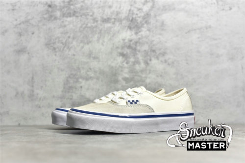 VANS SKATE AUTHENTIC LOW OFF WHITE/WHITE/BLUE VN0A5FC8OFW