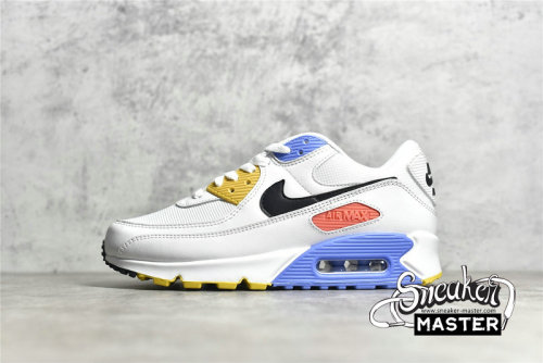 NIKE AIR MAX 90 WHITE/PURE PLATINUM/SOLAR FLARE/BLACK CZ3950-100