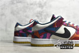 NIKE PARRA X DUNK LOW PRO SB ABSTRACT ART FIRE PINK/GYM RED/MOCHA/WHITE/ROYAL BLUE/BLACK DH7695-600