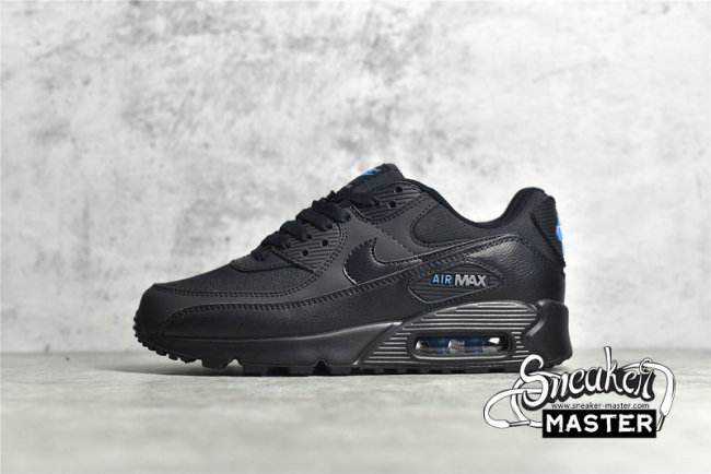 NIKE AIR MAX 90 BLACK/BLACK/LASER BLUE DC4116-002