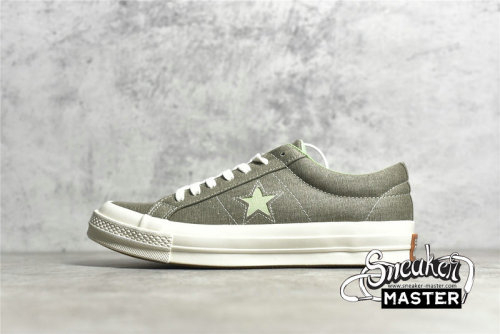 CONVERSE ONE STAR SUNBAKED GREY/WHITE/GREEN 164361C