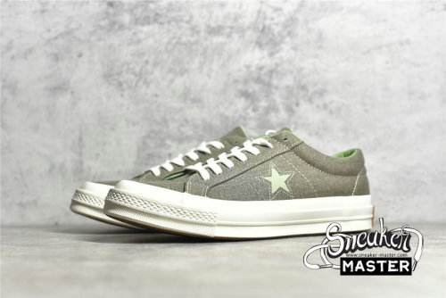 CONVERSE ONE STAR SUNBAKED GREY/WHITE/GREEN 164361C