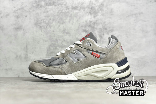 NEW BALANCE 990V2 MADE IN USA GREY/WHITE/RED M990VS2