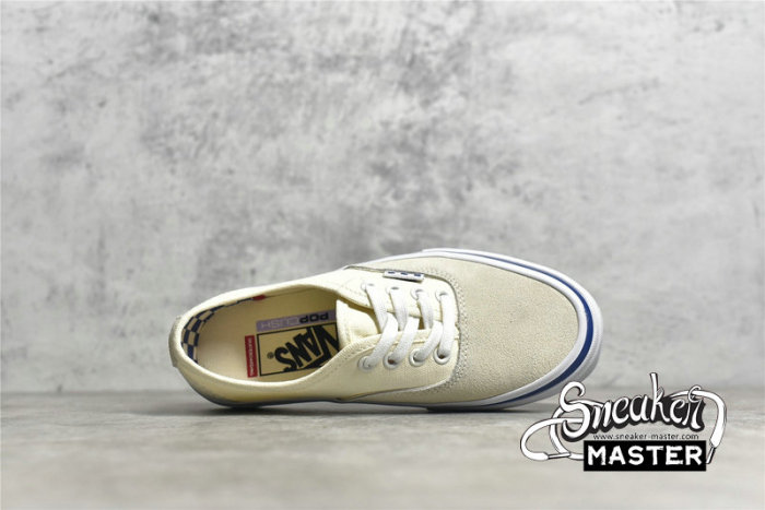 VANS SKATE AUTHENTIC LOW OFF WHITE/WHITE/BLUE VN0A5FC8OFW