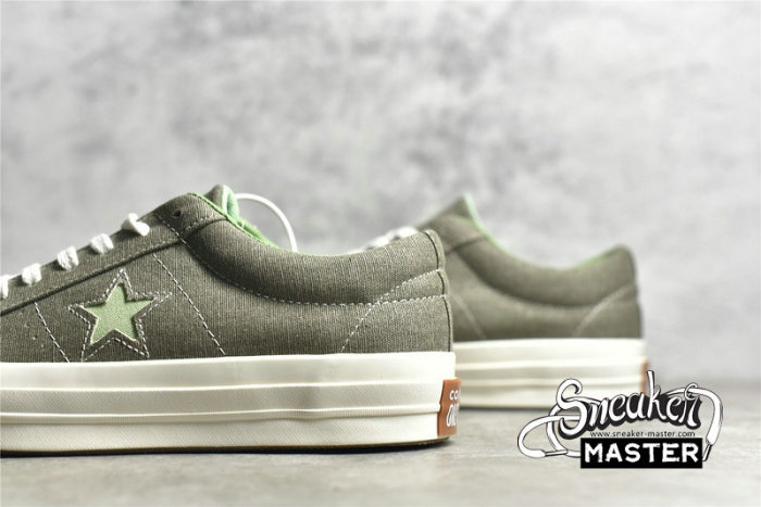 CONVERSE ONE STAR SUNBAKED GREY/WHITE/GREEN 164361C