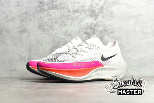 NIKE ZOOMX VAPORFLY NEXT% 2 RAWDACIOUS WHITE/BLACK/PINK DJ5457-100