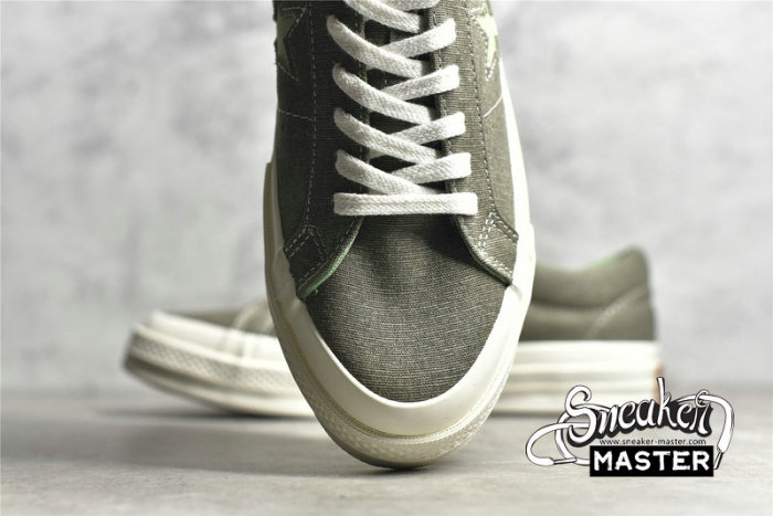 CONVERSE ONE STAR SUNBAKED GREY/WHITE/GREEN 164361C