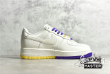 NIKE AIR FORCE 1 LOW 07 ESSENTIAL WHITE/METALLIC GOLD/PURPLE CT1989-106