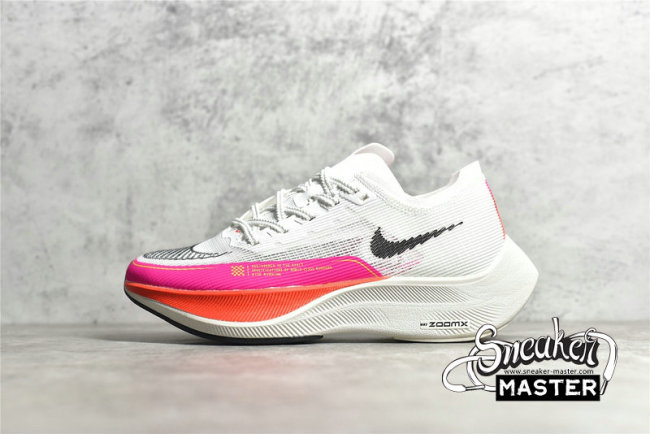 NIKE ZOOMX VAPORFLY NEXT% 2 RAWDACIOUS WHITE/BLACK/PINK DJ5457-100