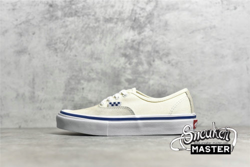 VANS SKATE AUTHENTIC LOW OFF WHITE/WHITE/BLUE VN0A5FC8OFW