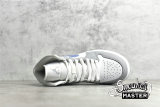 NIKE AIR JORDAN 1 MID LIGHT GREY/WHITE/LIGHT PURPLE BQ6472-105