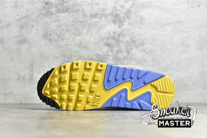 NIKE AIR MAX 90 WHITE/PURE PLATINUM/SOLAR FLARE/BLACK CZ3950-100