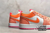 NIKE AIR JORDAN 1 LOW UTILITY GS ORANGE/WHITE/PINK DJ0530-801