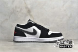 NIKE AIR JORDAN 1 RETRO LOW BLACK/WHITE-WOLF GREY-INFRARED 23 553558-029