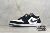 NIKE AIR JORDAN 1 RETRO LOW BLACK/WHITE-WOLF GREY-INFRARED 23 553558-029
