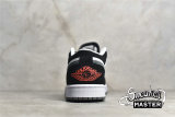 NIKE AIR JORDAN 1 RETRO LOW BLACK/WHITE-WOLF GREY-INFRARED 23 553558-029