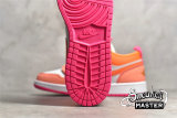 NIKE AIR JORDAN 1 LOW UTILITY GS ORANGE/WHITE/PINK DJ0530-801
