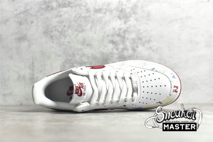 NIKE AIR FORCE 1 LOW 07 WHITE/RED/MULTI-COLOR 315122-443