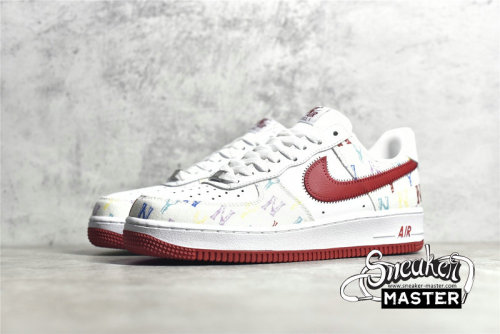 NIKE AIR FORCE 1 LOW 07 WHITE/RED/MULTI-COLOR 315122-443