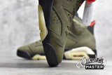 NIKE TRAVIS SCOTT X AIR JORDAN 6 MEDIUM OLIVE/BLACK/UNIVERSITY RED CN1084-200