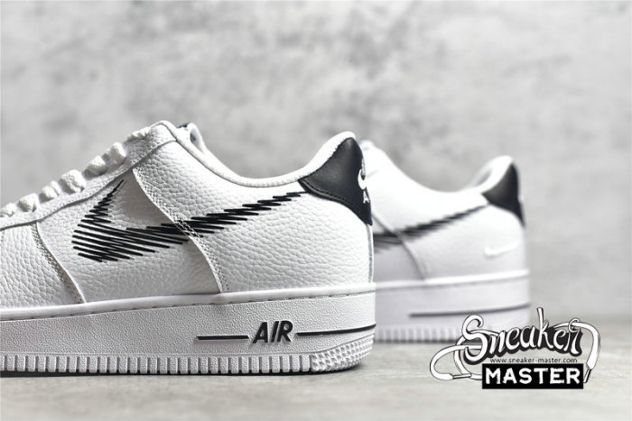 NIKE AIR FORCE 1 LOW ZIG-ZAGGED SWOOSH WHITE/WHITE/BLACK DN4928-100