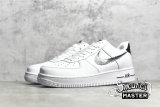 NIKE AIR FORCE 1 LOW ZIG-ZAGGED SWOOSH WHITE/WHITE/BLACK DN4928-100