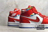 NIKE AIR JORDAN 1 MID RED PATENT CHICAGO RED/RED/WHITE DC7294-600