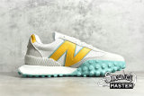 NEW BALANCE RUNNING SHOES WHITE/YELLOW/LIGHT GREY-BLUE XC-72-006