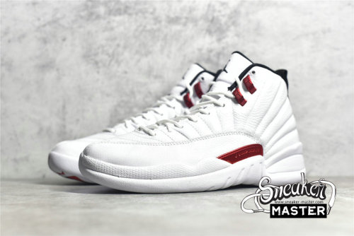 NIKE AIR JORDAN 12 RETRO TWIST WHITE/UNIVERSITY RED/BLACK CT8013-106